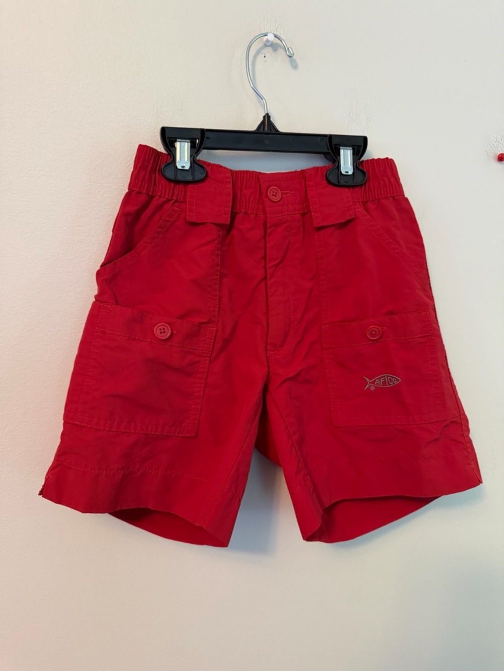 AFTCO Red Cargo Shorts